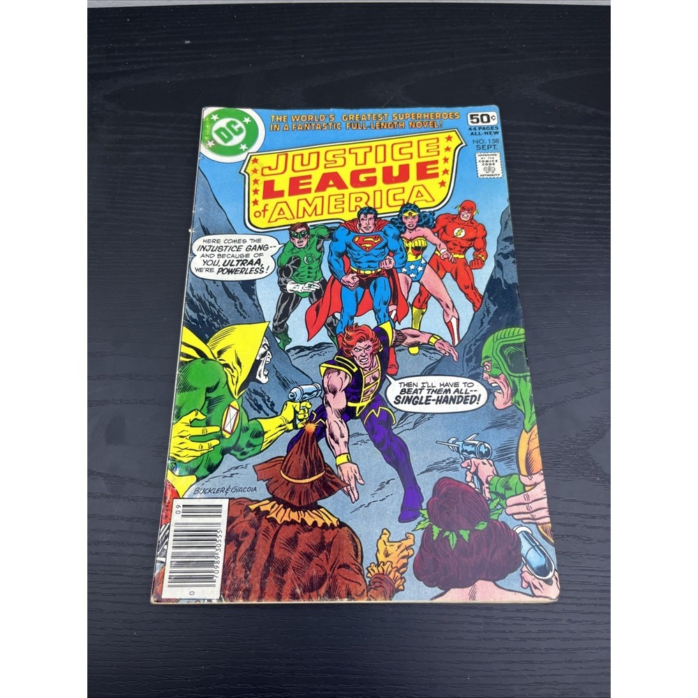 Justice League Of America #158 Vol 1 DC Comics 1978 Bronze Age‎ Comic